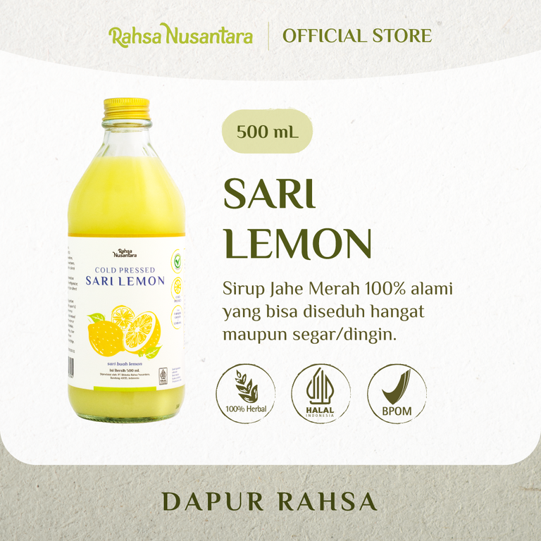 Sari Lemon | BPOM - Premium Juice Murni Lokal Asli by Rahsa Nusantara