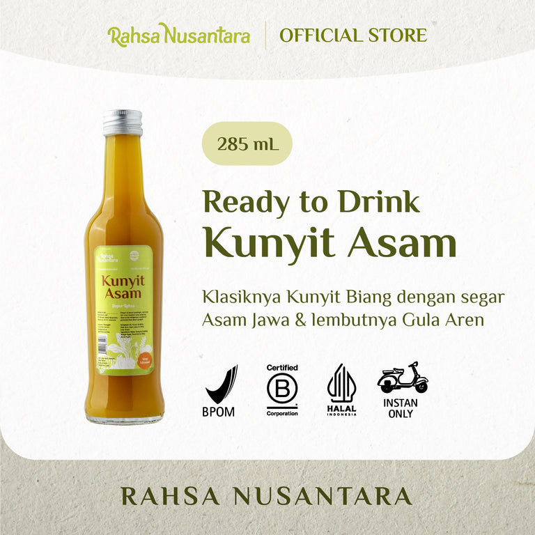 Kunyit Asam Ready to Drink by Rahsa Nusantara | Instant Bandung Only