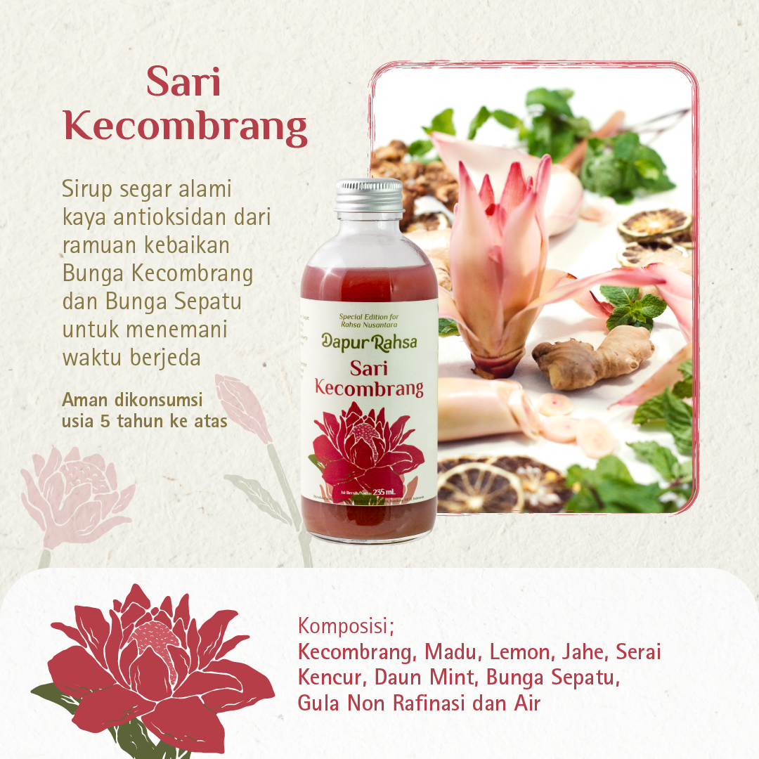 Limited Edition: Sari Kecombrang by Rahsa Nusantara | Sirup Herbal Alami