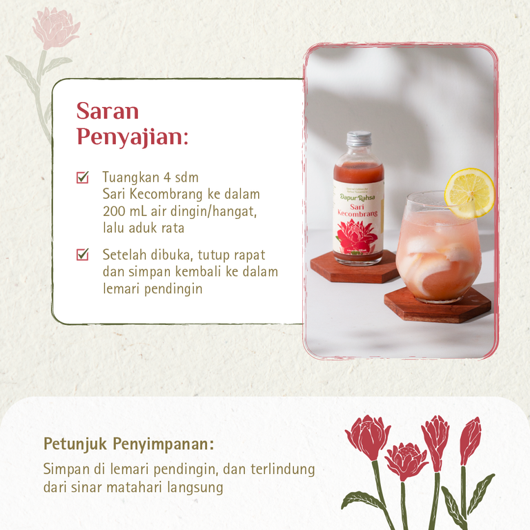 Limited Edition: Sari Kecombrang by Rahsa Nusantara | Sirup Herbal Alami