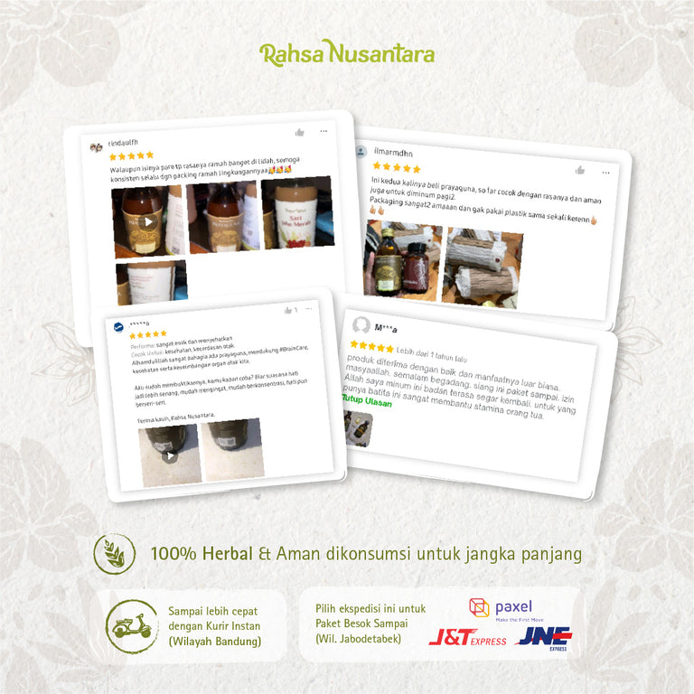 Prayaguna 200mL | BPOM - Suplemen Herbal Dewasa Adaptogen Otak | by Rahsa Nusantara