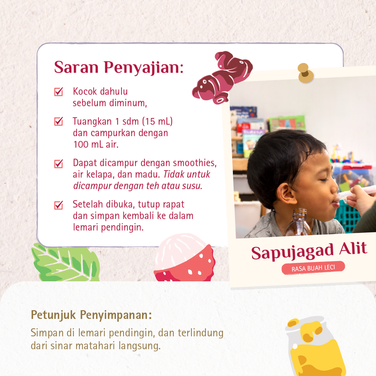 Sapujagad Alit Rasa Leci 200mL | BPOM - Vitamin Herbal Daya Tahan Tubuh | by Rahsa Nusantara