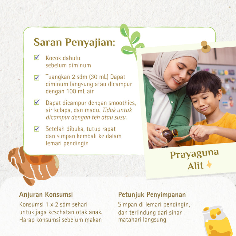 Bundling Prayaguna Series 235 mL | BPOM - Suplemen Herbal Tumbuh Kembang Otak | by Rahsa Nusantara