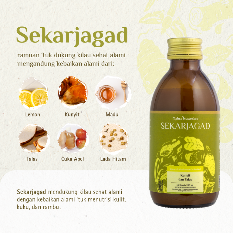 Sekarjagad 200mL | BPOM - Natural Healthy Glow Suplemen | by Rahsa Nusantara