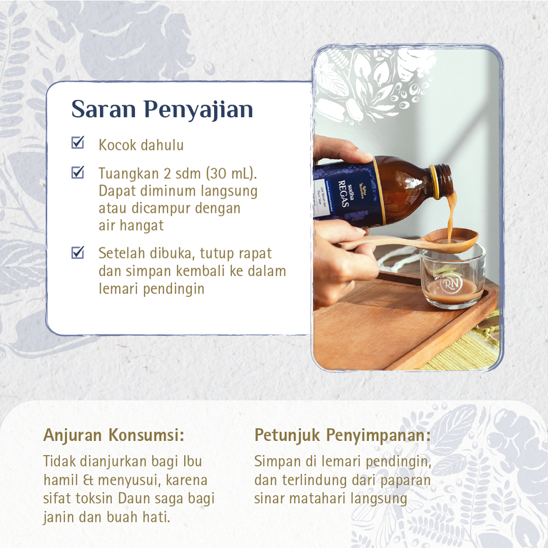 Sudha REGAS 200mL | BPOM - Ramuan Herbal Melegakan Tenggorokan, Membantu Meredakan Flu, Batuk, dan Pilek | By Rahsa Nusantara