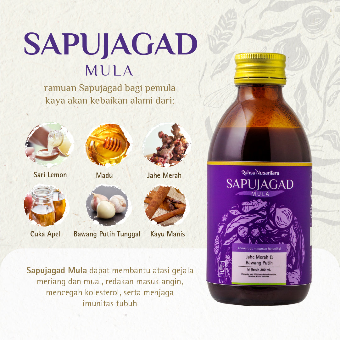 Sapujagad Mula - Rasa Lebih Ringan Jus Bawang Putih Tunggal by Rahsa Nusantara | Herbal Untuk Meningkatkan Daya Tahan Tubuh