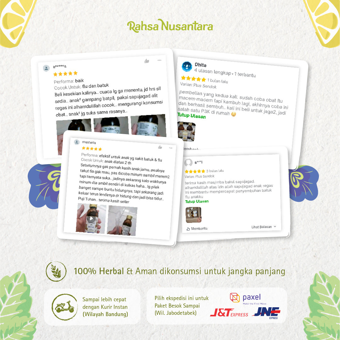 Sapujagad Alit Regas by Rahsa Nusantara | Herbal Alami Redakan Flu Batuk Pilek