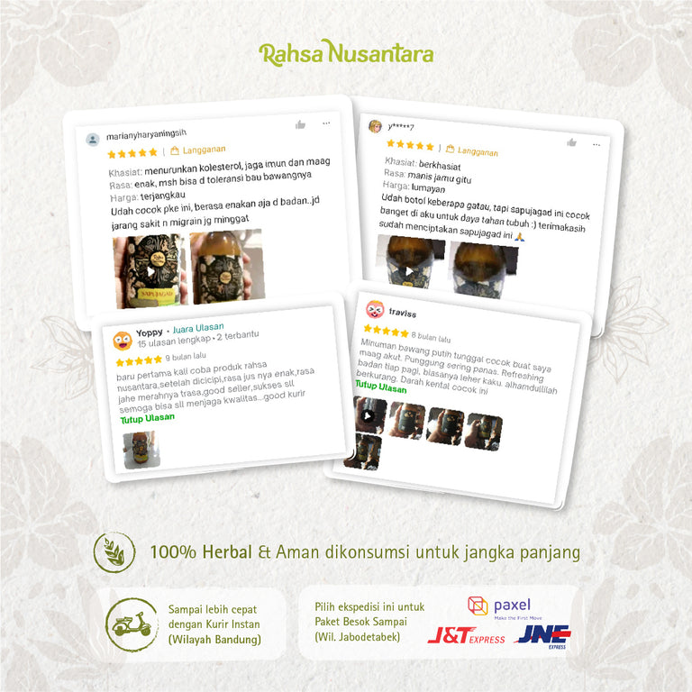 Sapujagad 200mL | BPOM - Jus Bawang Putih Tunggal Vitamin Herbal Mencegah Kolesterol & Asam Urat | by Rahsa Nusantara