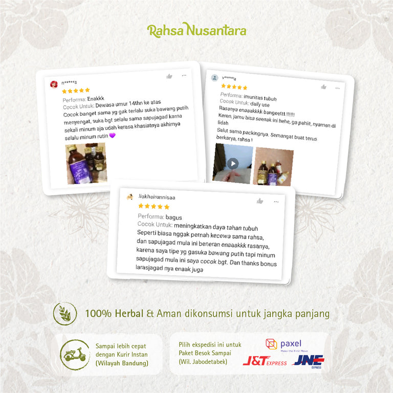 Sapujagad Mula 60mL | BPOM Rasa Lebih Ringan Jus Bawang Putih Tunggal by Rahsa Nusantara