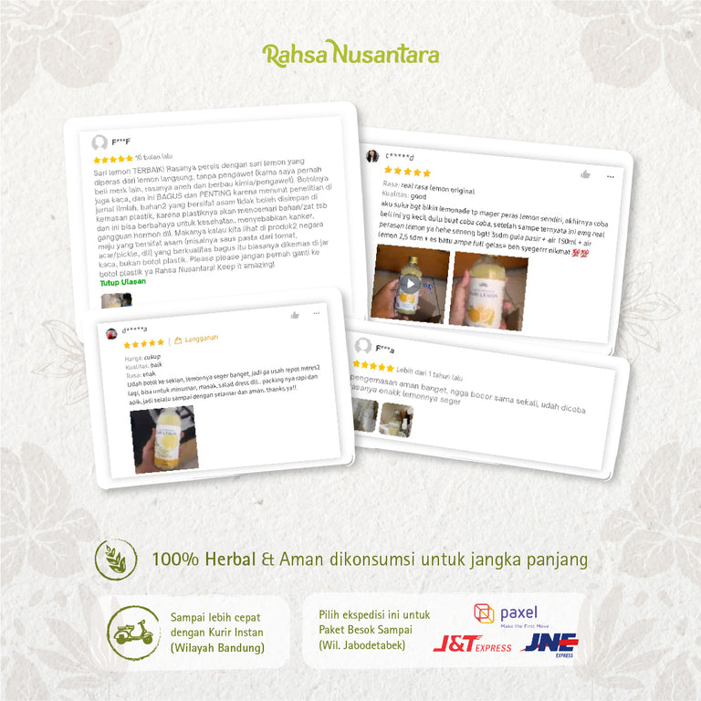 Sari Lemon | BPOM - Premium Juice Murni Lokal Asli by Rahsa Nusantara