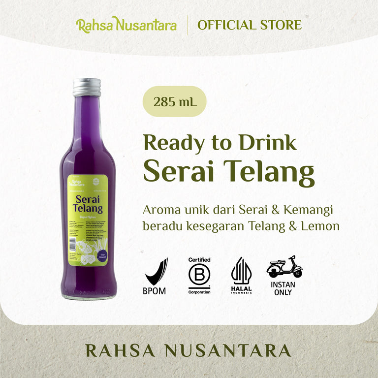 Serai Telang Ready to Drink by Rahsa Nusantara | Instant Bandung Only