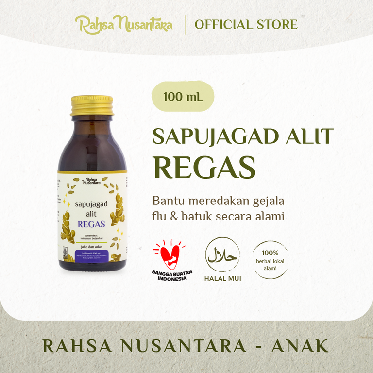 Sapujagad Alit REGAS | BPOM - Ramuan Herbal Alami Flu Batuk Pilek | by Rahsa Nusantara