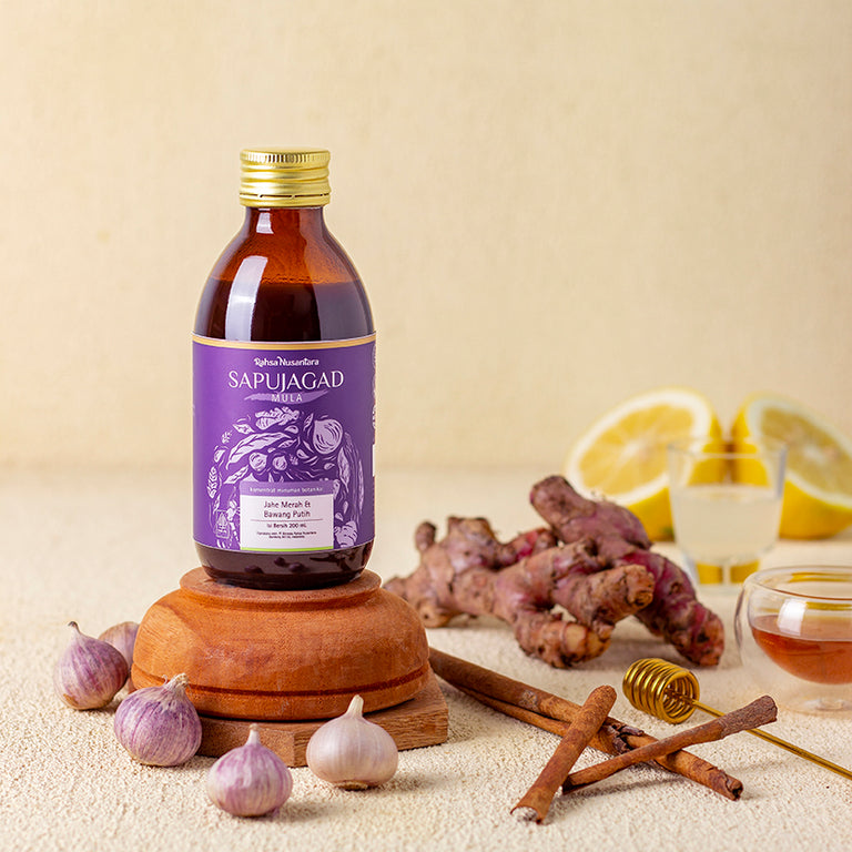 Sapujagad Mula 200mL | BPOM Rasa Lebih Ringan Jus Bawang Putih Tunggal by Rahsa Nusantara