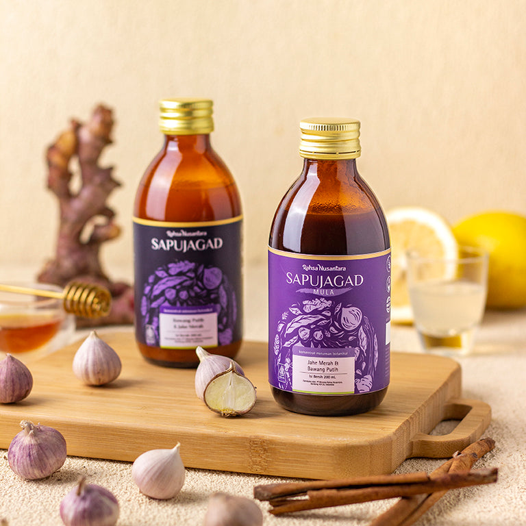 Sapujagad Mula 200mL | BPOM Rasa Lebih Ringan Jus Bawang Putih Tunggal by Rahsa Nusantara