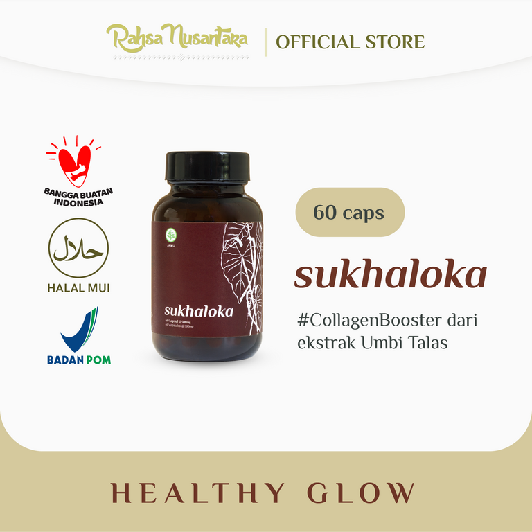 Sukhaloka 60 Capsule | BPOM - Plant-Based Collagen Booster - Healthy Glow | by Rahsa Nusantara