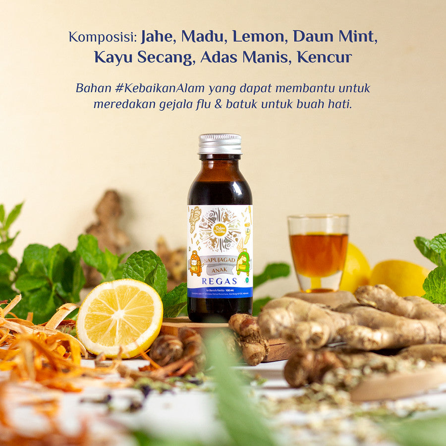 Sapujagad Alit REGAS 100mL | BPOM - Ramuan Herbal Alami Flu Batuk Pilek | by Rahsa Nusantara
